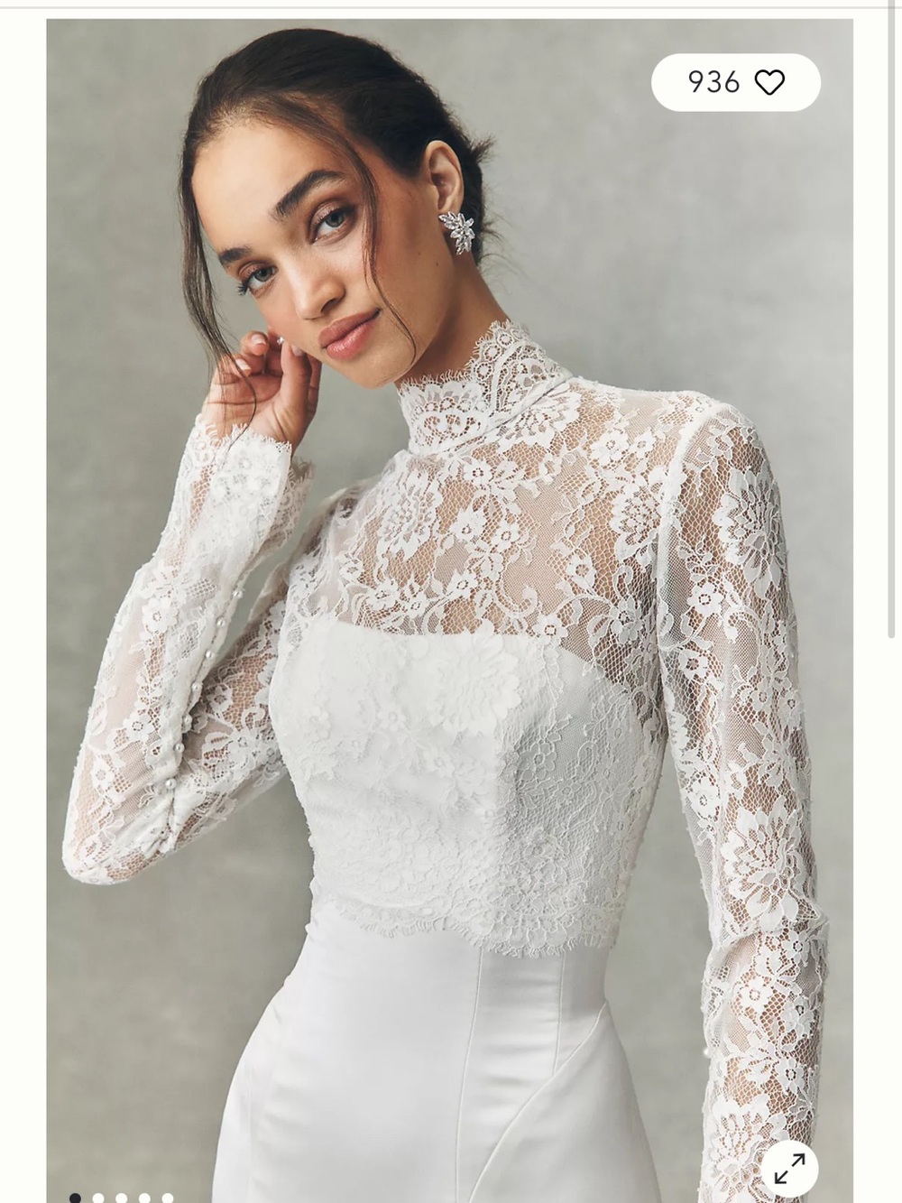 Watters Angelique Lace Topper